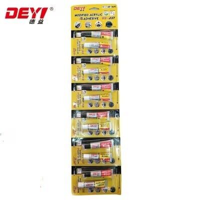 High Impact Resistance Acrylic AB Kleefstof. DEYI DY-J37 Fast Solidifying Glue voor Metal & Plastic Producer.
