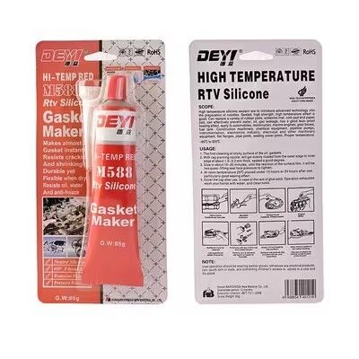 Rood Neutraal RTV Silicone Gasket Maker M588 Hittebestendig Afdichtmiddel Kleefmiddel Voor Metalen Binding