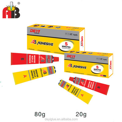 Dikke vloeibare MF C4H6O2 Acryl AB lijm voor uitstekende hechting en chemische weerstand