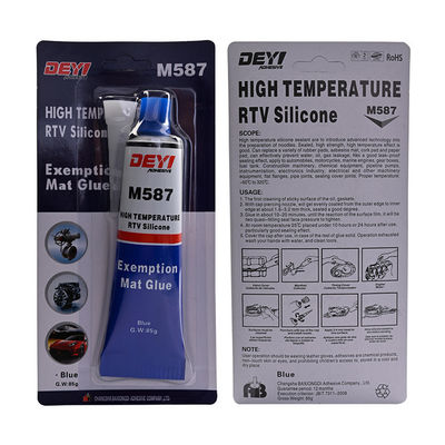 12 maanden houdbaarheid 85 g Hoge temperatuur Blauwe RTV Silicium gasket sealer voor versnellingsbak ISO9001