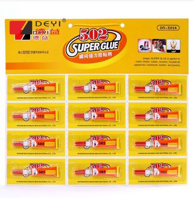 12pcs 3g 502 Super Glue Industriële sterkte lijm voor verschillende oppervlakken