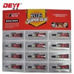 12pcs 3g 502 Super Glue Industriële sterkte lijm voor verschillende oppervlakken