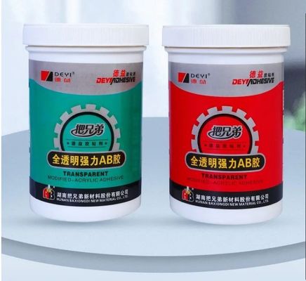 Acryl Hoofdmateriaal Kristalhelder AB Kleefmiddel voor sterke hechting aan PVC