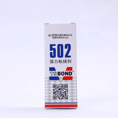 Instant Adhesion Solutions Clear 502 Super Glue ISO SGS ROHS MSDS gecertificeerde lijm