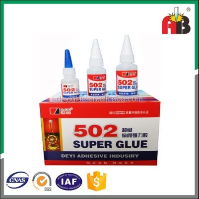 Instant Adhesion Solutions Clear 502 Super Glue ISO SGS ROHS MSDS gecertificeerde lijm