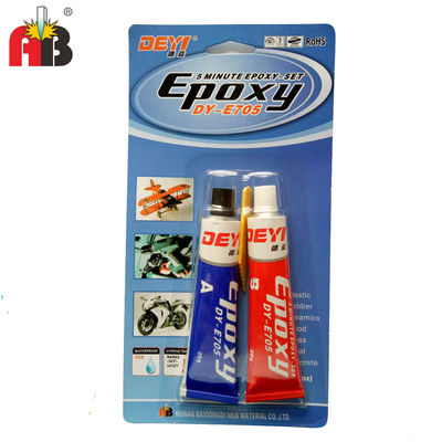 High Strength Epoxy AB Glue with Shear Strength ≥12 in White & Black for Room Temperature Curing