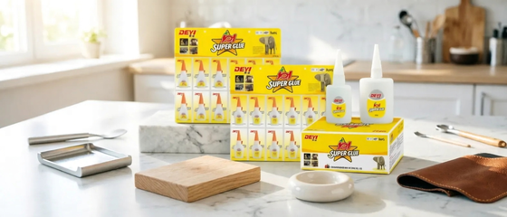 Rapid Cure 502 Super Glue met 15 tot 20 seconden aanvankelijke genezingstijd en 12 maanden houdbaarheid