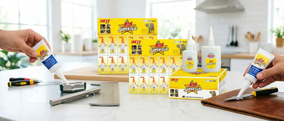 Rapid Cure 502 Super Glue met 15 tot 20 seconden aanvankelijke genezingstijd en 12 maanden houdbaarheid