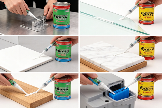 Epoxy AB lijm met lage geur. Structurele lijm voor professionele industriële toepassingen.