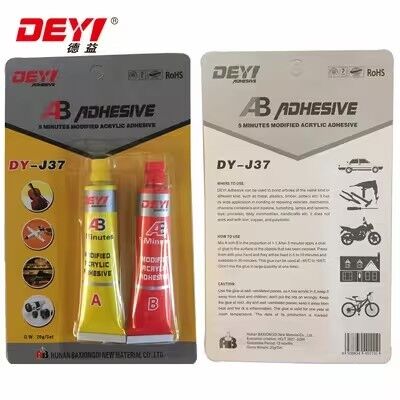 High Impact Resistance Acrylic AB Kleefstof. DEYI DY-J37 Fast Solidifying Glue voor Metal & Plastic Producer.