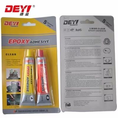 5-min Fast Cure Clear Epoxy AB Glue ️ Kleefmiddel met een lage geur voor het binden van staal en kunststof