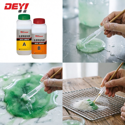 Crystal Clear AB Structural Adhesive ¢ Epoxyleer van elektronische kwaliteit voor de assemblage van apparaten