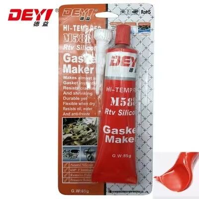 Rood RTV High Temperature Silicone Gasket Maker Flanges Sealant voor Auto & Industrial