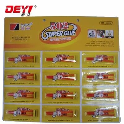 Fast Drying Red Blue 502 Super Glue Strong Bonding Instant Adhesive Hardware Repair Glue