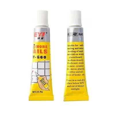 Witte nagelvrije kit, multifunctionele vloeibare lijm, hoge sterkte voor handdoekhaak