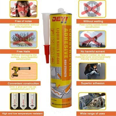 Bouwlijm Nagelvrije vloeibare lijm Instant Nails voor houtbewerking en bouwmateriaal