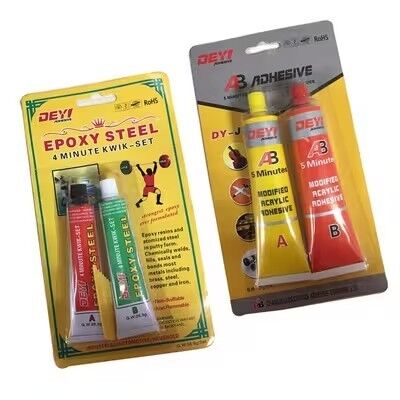 Hoge sterkte, snelle harding, aangepaste acryl-AB-lijm voor auto- en motorfietsonderdelen
